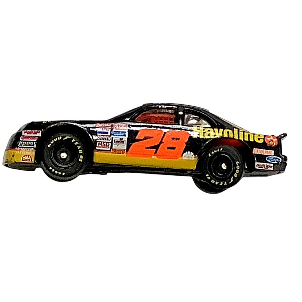 Dale Jarrett #28 Havoline Texaco T-Bird NASCAR 1:66 Die Cast, 1993 Matchbox, EUC